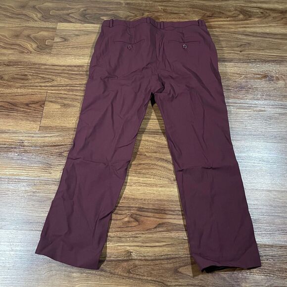 Theory Chino Dress Pants Purple Cotton Stretch Straight Leg Womens Size 6 - Picture 1 of 8